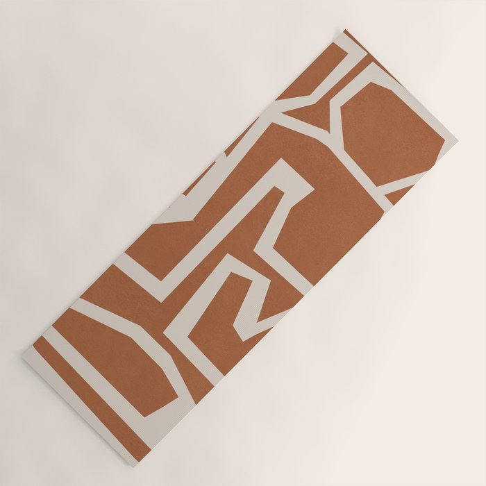 Fragmented Paths 7 Yoga Mat