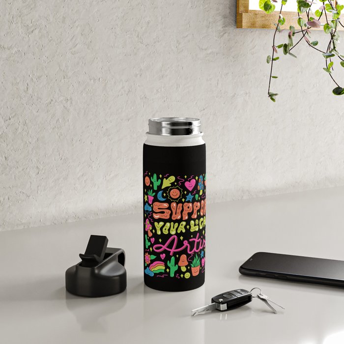 Support Your Local Artist Water Bottle Gallery Image 4