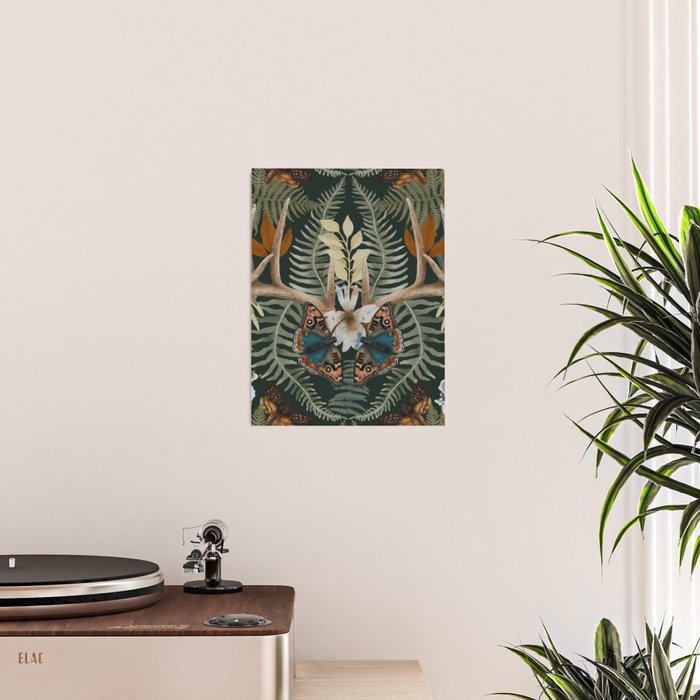 Whimsical Deer Antlers Poster Gallery Image 2