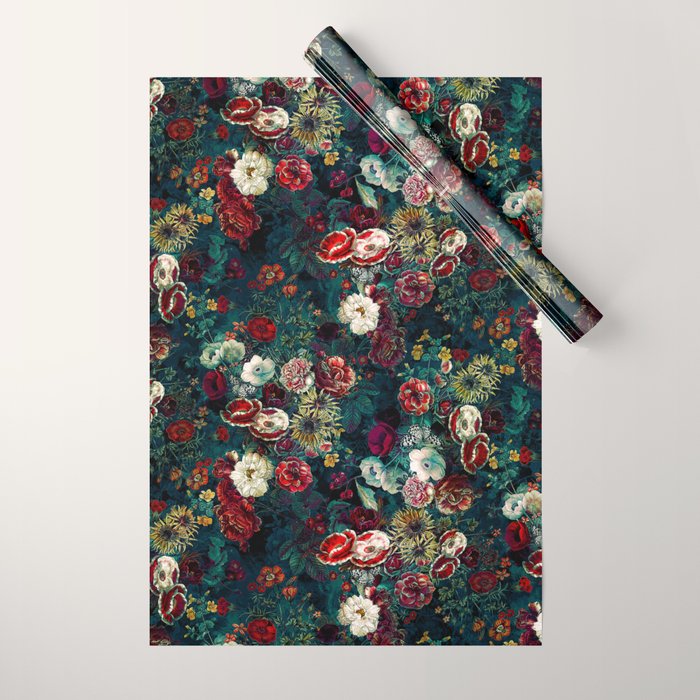 Night Garden Gr Wrapping Paper Gallery Image 1
