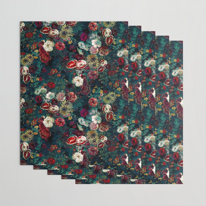 Night Garden Gr Wrapping Paper Gallery Image 3