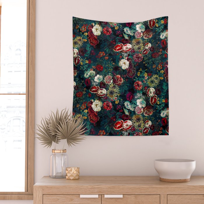 Night Garden Gr Wall Tapestry Gallery Image 2