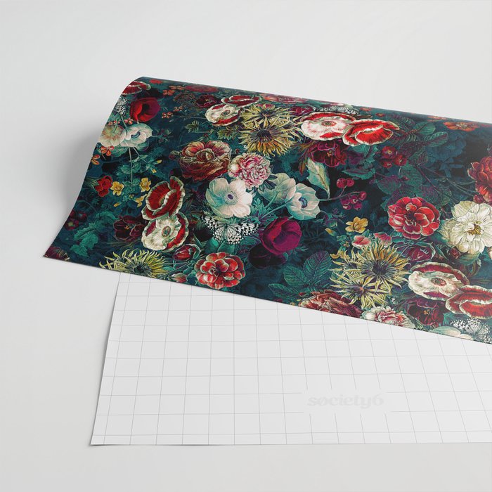 Night Garden Gr Wrapping Paper Gallery Image 2