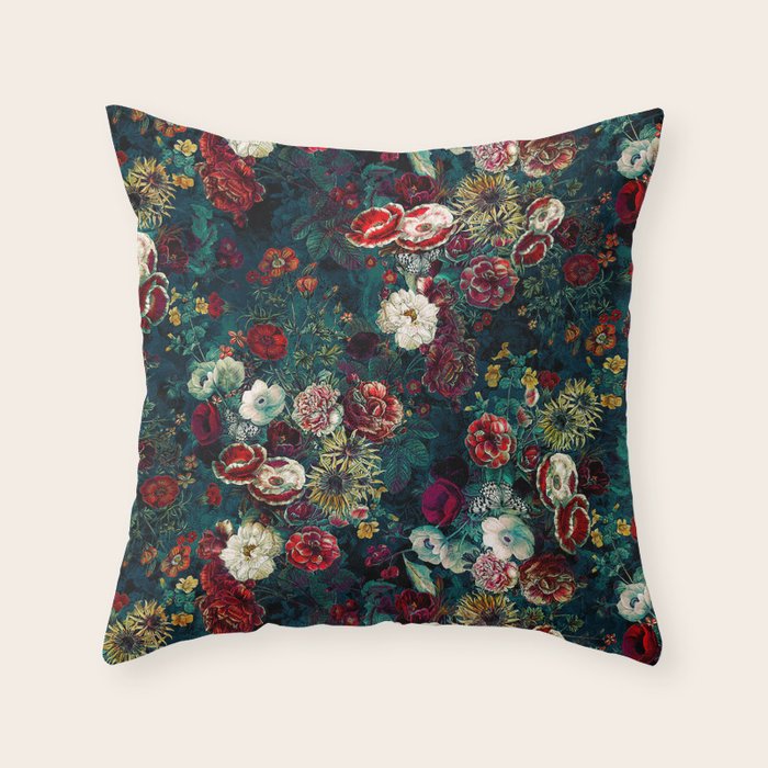 Night Garden Gr Throw Pillow Gallery Image 6