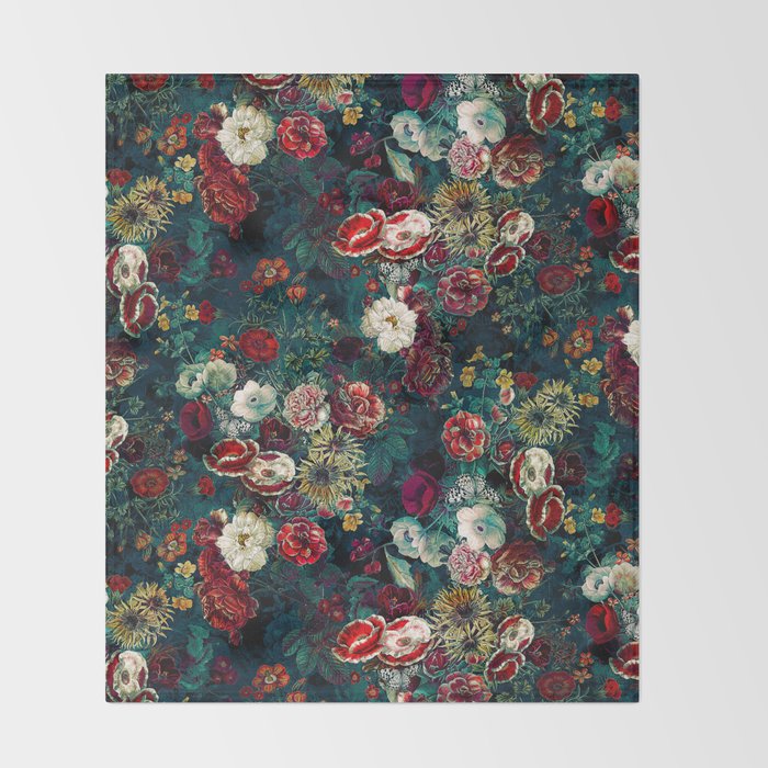 Night Garden Gr Throw Blanket Gallery Image 2