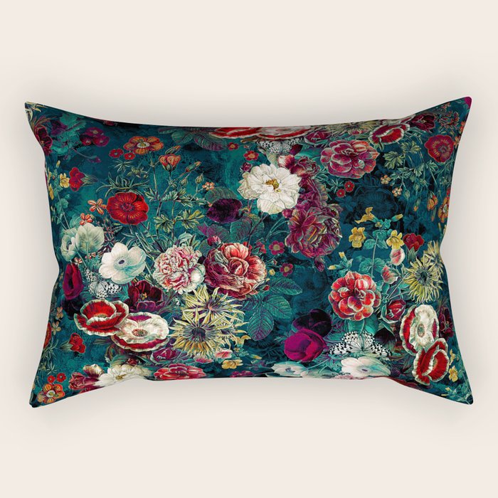 Night Garden Gr Rectangular Pillow Gallery Image 1