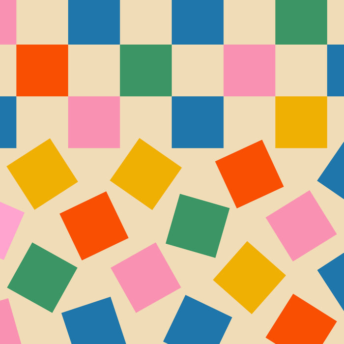 Colorful Check Shake Retro Checkered Pattern Coffee Mug Gallery Image 2
