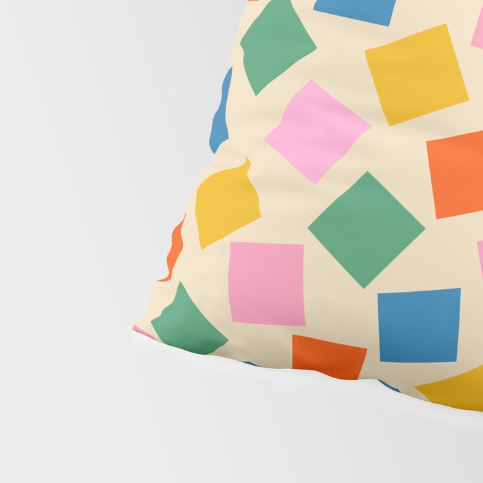 Colorful Check Shake Retro Checkered Pattern Pillow Sham Gallery Image 4