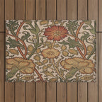 William Morris Rose and Rose, William Morris floral design  Outdoor Rug Gallery Image 1