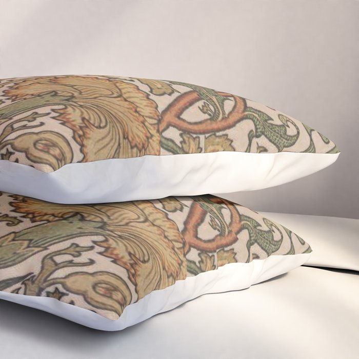 William Morris Rose and Rose, William Morris floral design  Pillow Sham Gallery Image 3