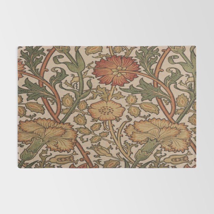 William Morris Rose and Rose, William Morris floral design  Rug Gallery Image 2