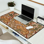 William Morris Rose and Rose, William Morris floral design  Desk Mat Gallery Image 2