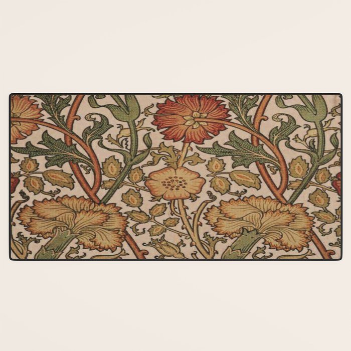 William Morris Rose and Rose, William Morris floral design  Desk Mat Gallery Image 3