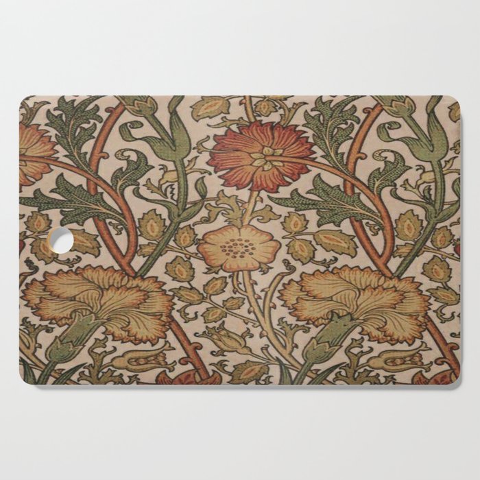 William Morris Rose and Rose, William Morris floral design  Cutting Board Gallery Image 1