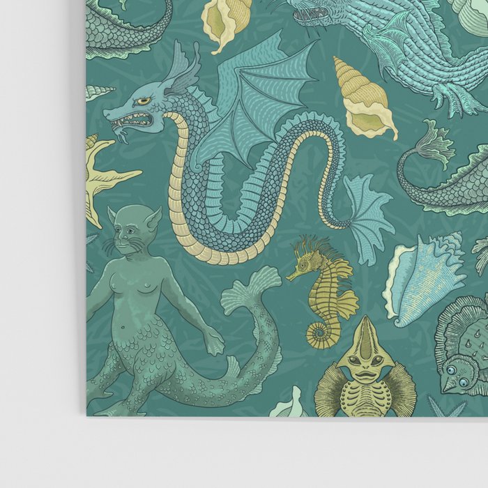 Deepsea Cryptids in Sea Green Poster Gallery Image 3