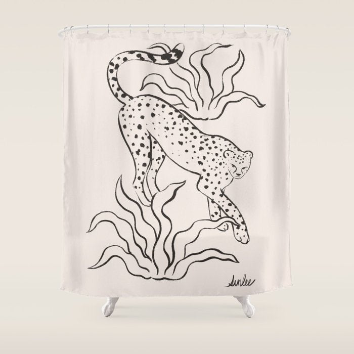 Mild Day lines Shower Curtain Gallery Image 1