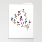 Animal Ballerinas Stationery Card Gallery Image 2