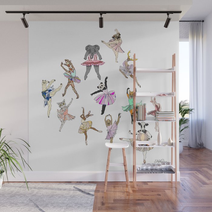 Animal Ballerinas Wall Mural Gallery Image 1