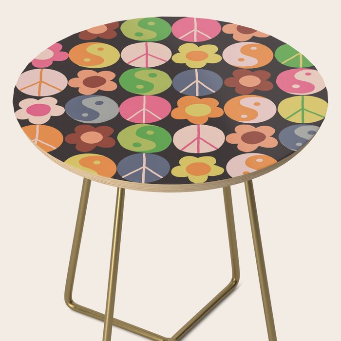 Flower power black Side Table Gallery Image 2