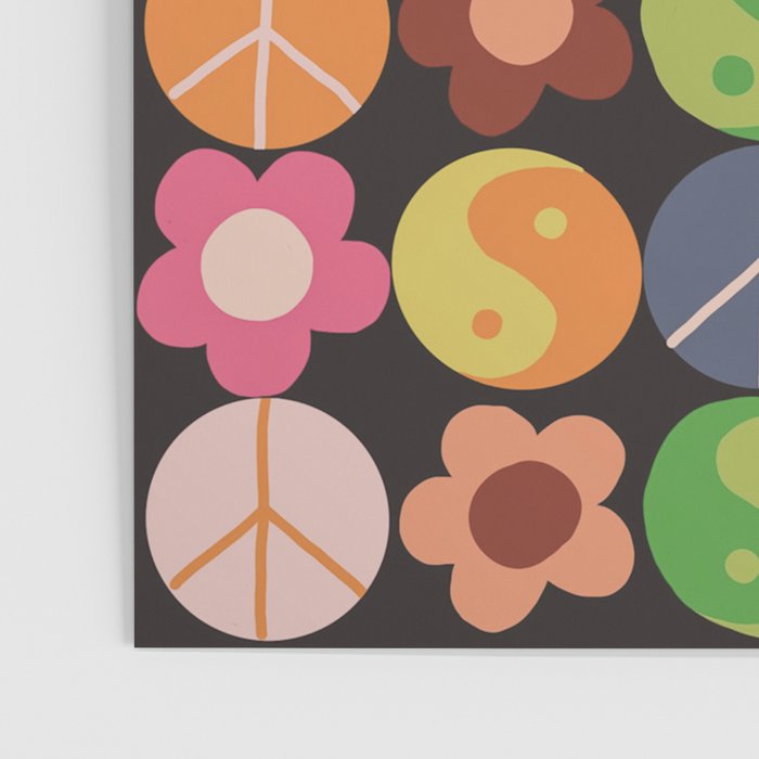 Flower power black Poster Gallery Image 3