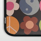 Flower power black Laptop Sleeve Gallery Image 3