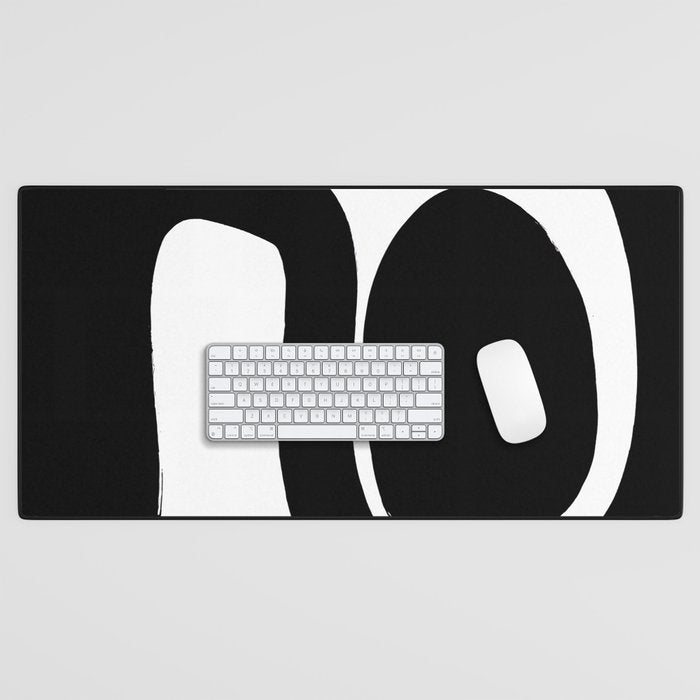 Captured White Background Desk Mat Gallery Image 1