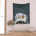 the winter bunny Wall Tapestry Gallery Image 2