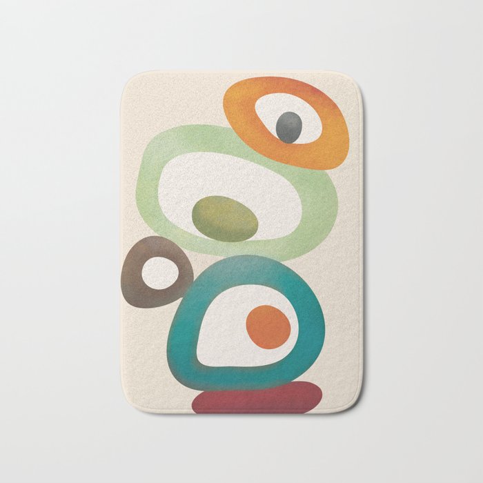 Mid-Century Modern Abstract Art 03 Bath Mat Gallery Image 1