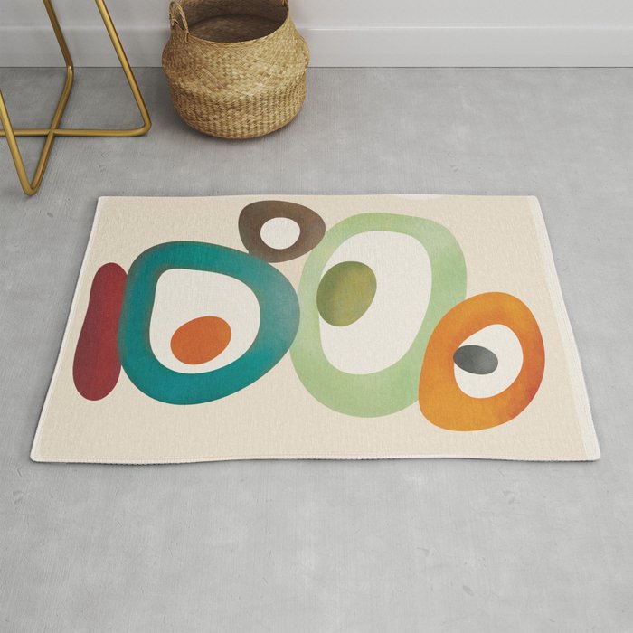 Mid-Century Modern Abstract Art 03 Rug Gallery Image 1