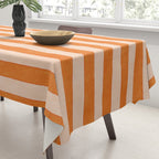 STRIPES 001 D - Pumpkin Tablecloth Gallery Image 3