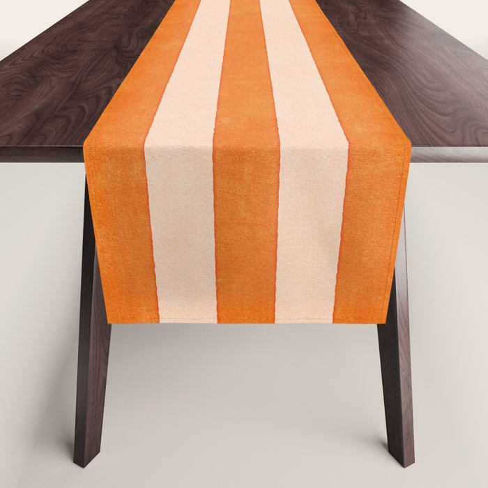 STRIPES 001 D - Pumpkin Table Runner Gallery Image 1