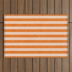 STRIPES 001 D - Pumpkin Outdoor Rug Gallery Image 1