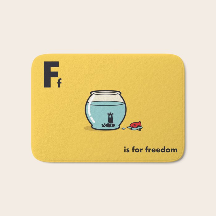 F is for freedom - the irony Bath Mat Gallery Image 1