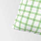 Green geometric plaid gingham pattern Pillow Sham Gallery Image 4