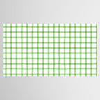 Green geometric plaid gingham pattern Tablecloth Gallery Image 2