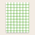 Green geometric plaid gingham pattern Notebook Gallery Image 4