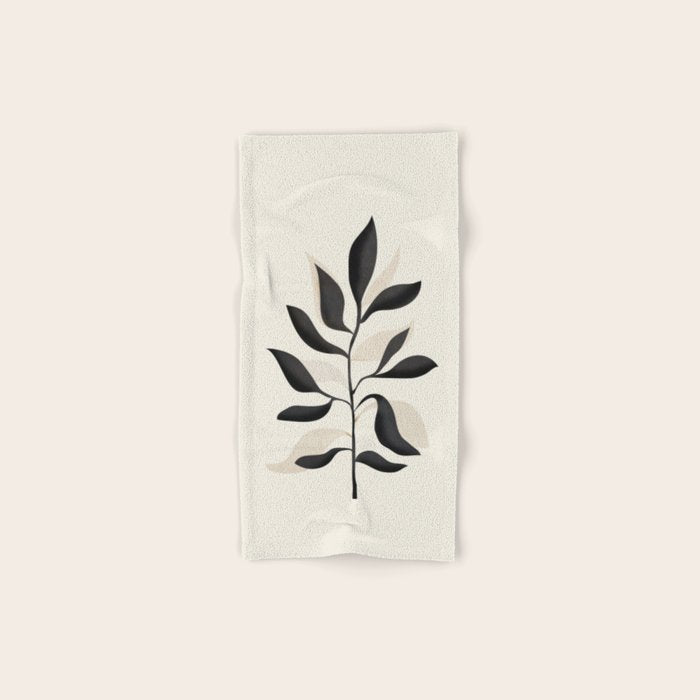 Abstract Minimal Plant 2 Bath Towel Gallery Image 1