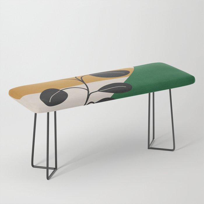 Modern Abstract Minimal Shapes Branches Art 4 Bench Gallery Image 1