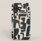 Organic Contemporary Modern Shapes 01 iPhone Case Gallery Image 1