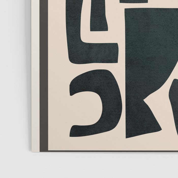 Organic Contemporary Modern Shapes 01 Poster Gallery Image 3