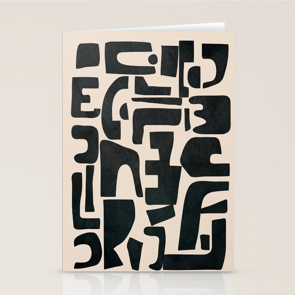 Organic Contemporary Modern Shapes 01 Stationery Card Gallery Image 2