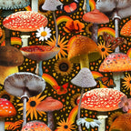 Mushroom Collage Print in Green Coffee Mug Gallery Image 2