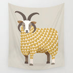 Whimsical Jacob Sheep Wall Tapestry Gallery Image 4