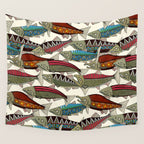 Alaskan salmon pearl Wall Tapestry Gallery Image 4