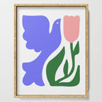 Abstract colorful flower nature art Serving Tray Gallery Image 1