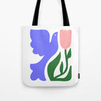 Abstract colorful flower nature art Tote Bag Gallery Image 1
