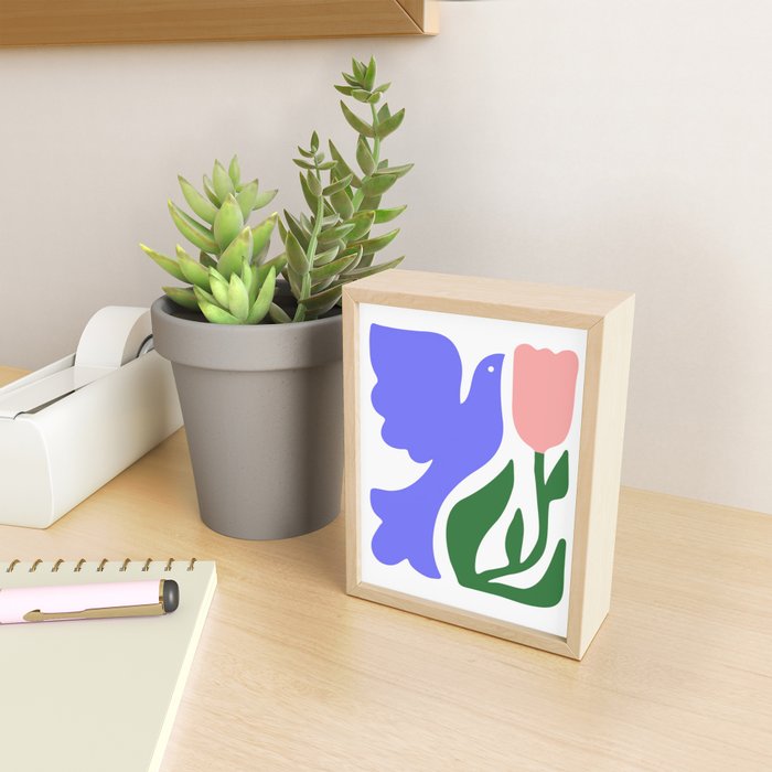 Abstract colorful flower nature art Mini Art Print Gallery Image 2