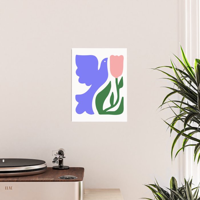 Abstract colorful flower nature art Poster Gallery Image 2