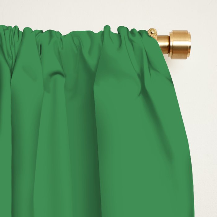 Green Solid Color Window Curtain Gallery Image 2