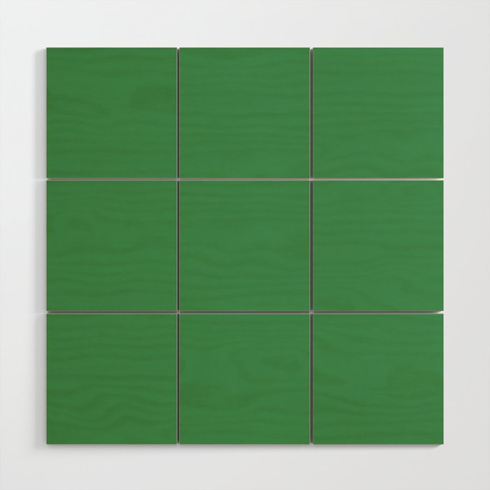 Green Solid Color Wood Wall Art Gallery Image 1
